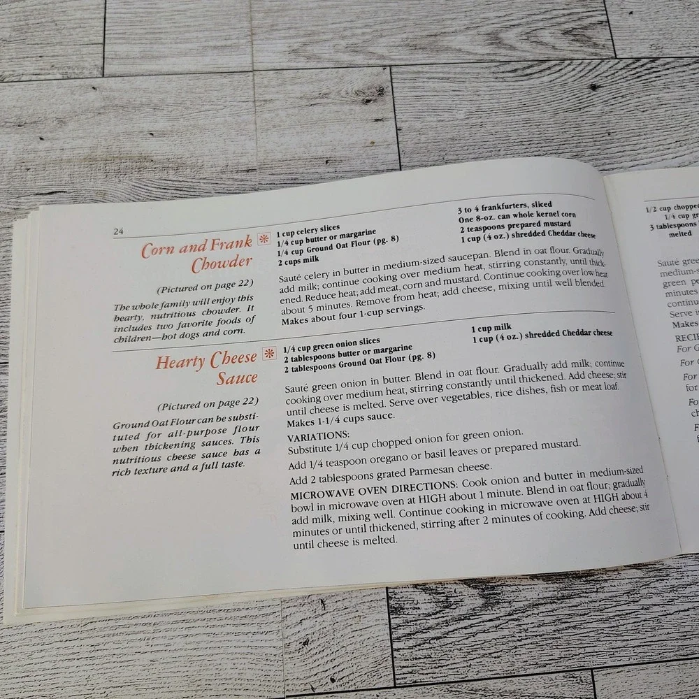 Quaker Oats WholeGrain Cookbook Booklet 1979 5th Printing in USA‎